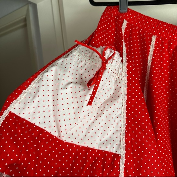 Graybo Originals Red White PolkaDot Vintage”Minnie Mouse”Inspired Prairie Skirt - Picture 7 of 13
